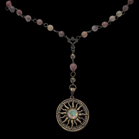 Sunstone Y Necklace - Picture 2 of 2